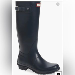 Navy Hunter Original Tall Rain Boots
